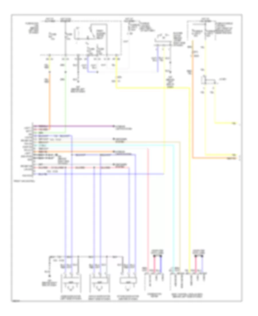 Manual A C Wiring Diagram Except Hybrid 1 of 2 for Nissan Altima SR 2011