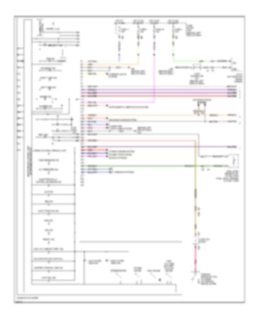 Instrument Cluster Wiring Diagram Hybrid 1 of 2 for Nissan Altima SR 2011