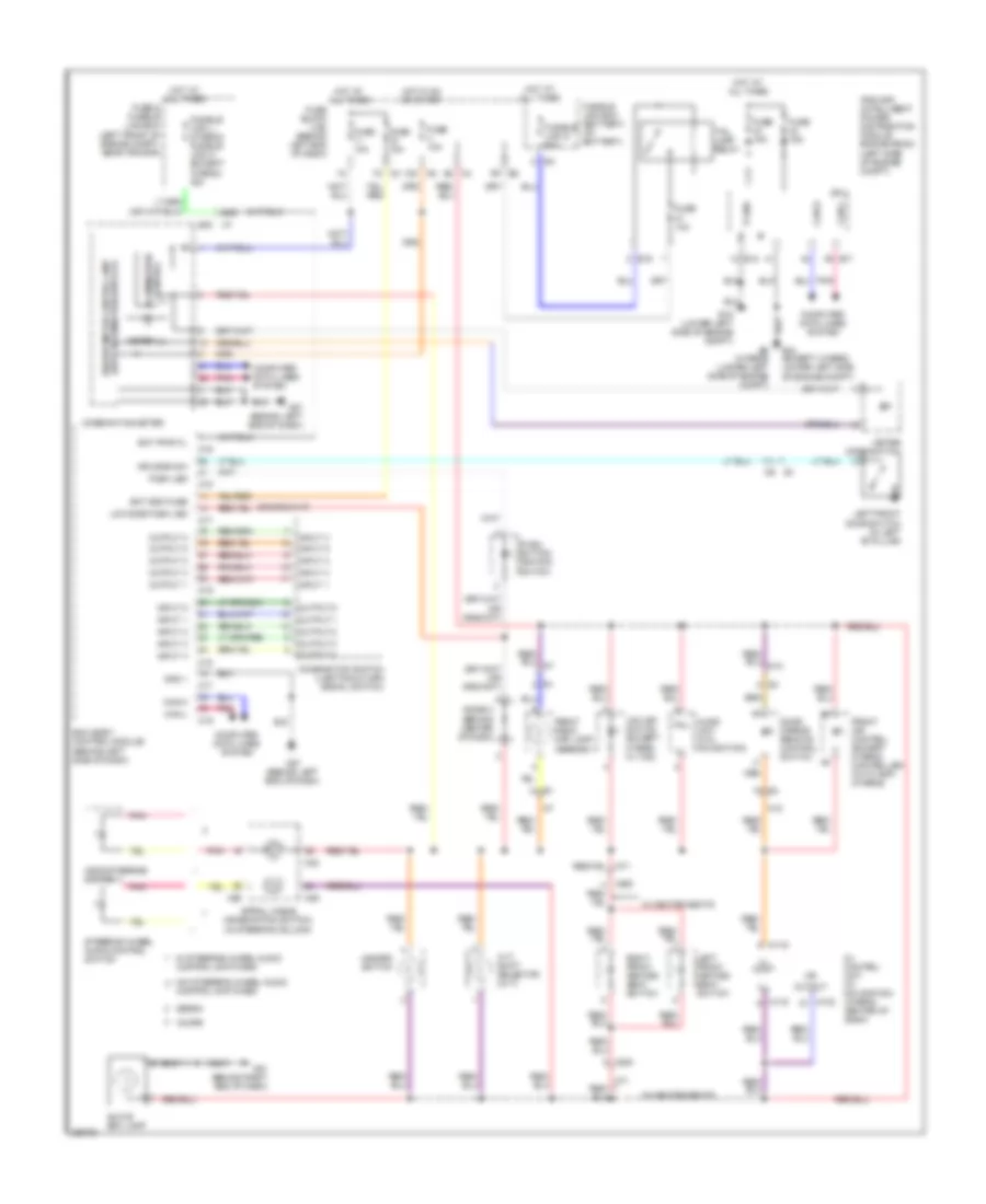 Instrument Illumination Wiring Diagram for Nissan Altima SR 2011