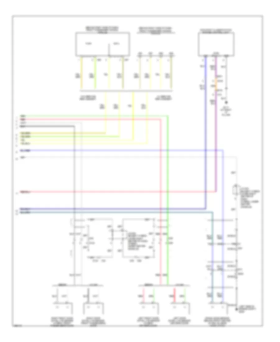Supplemental Restraints Wiring Diagram 3 of 3 for Nissan Altima SR 2011