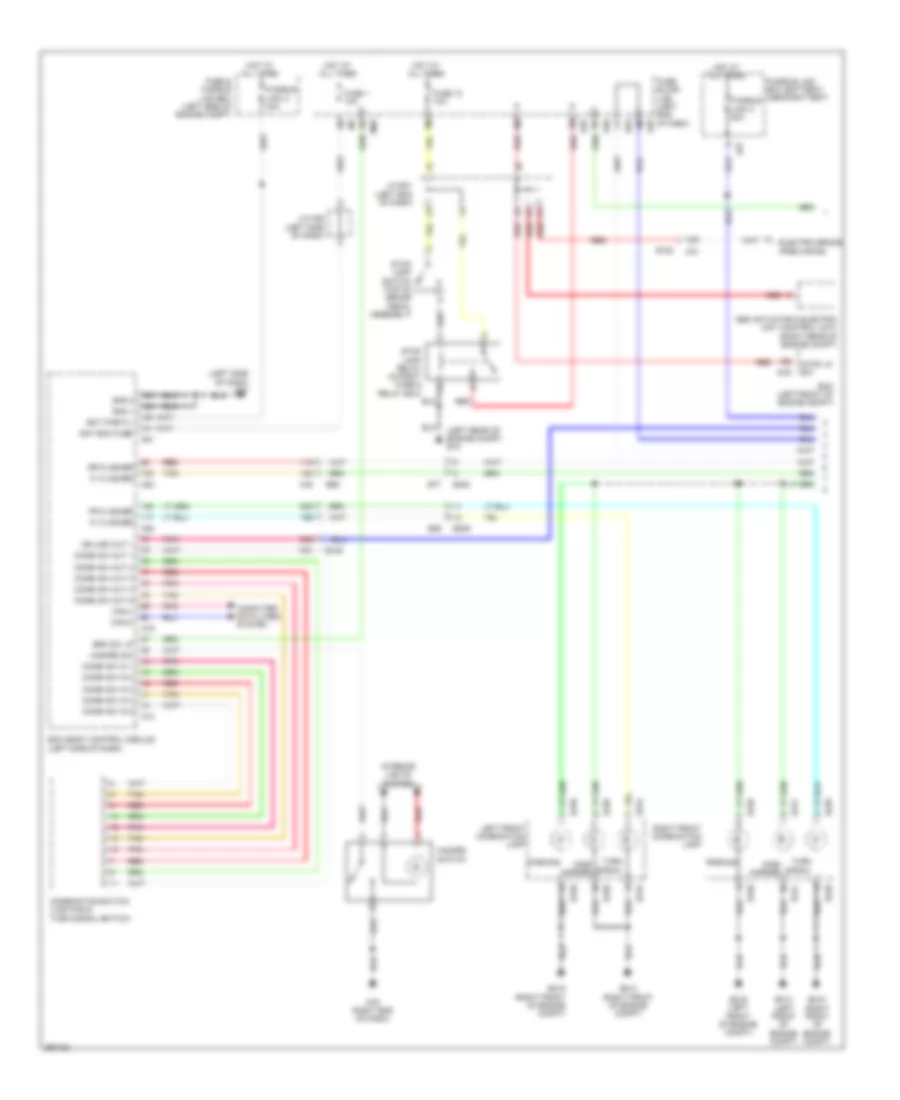 Exterior Lamps Wiring Diagram (1 of 2) for Nissan Pathfinder S 2013