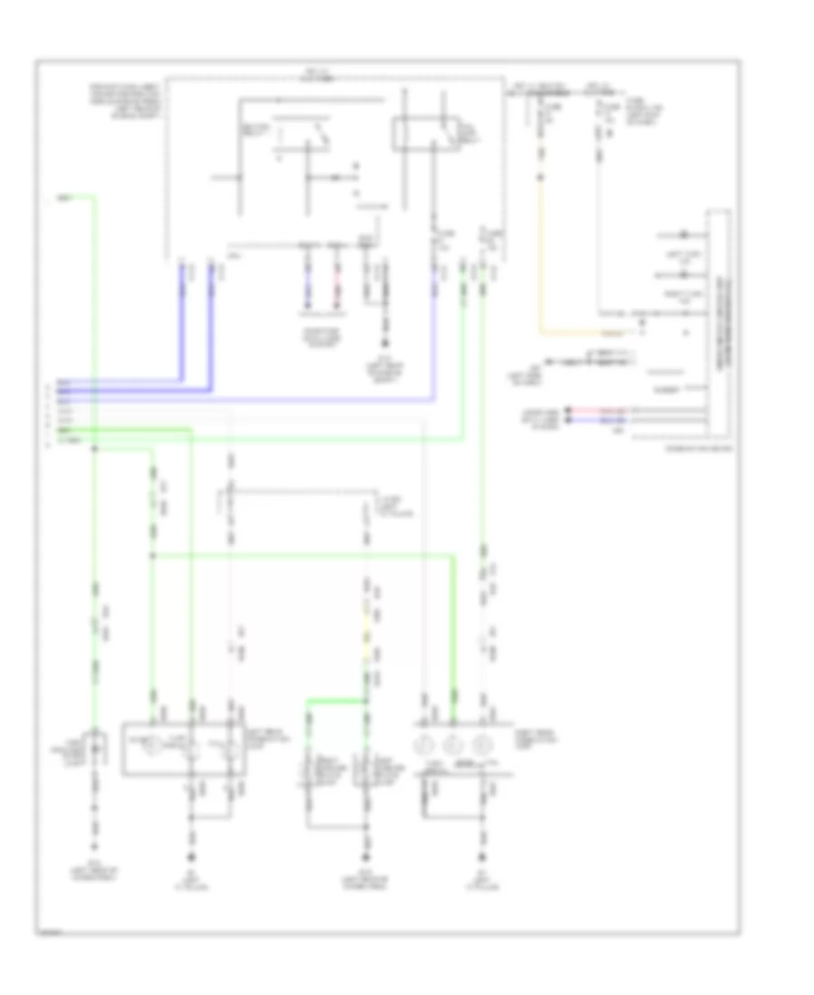 Exterior Lamps Wiring Diagram (2 of 2) for Nissan Pathfinder S 2013