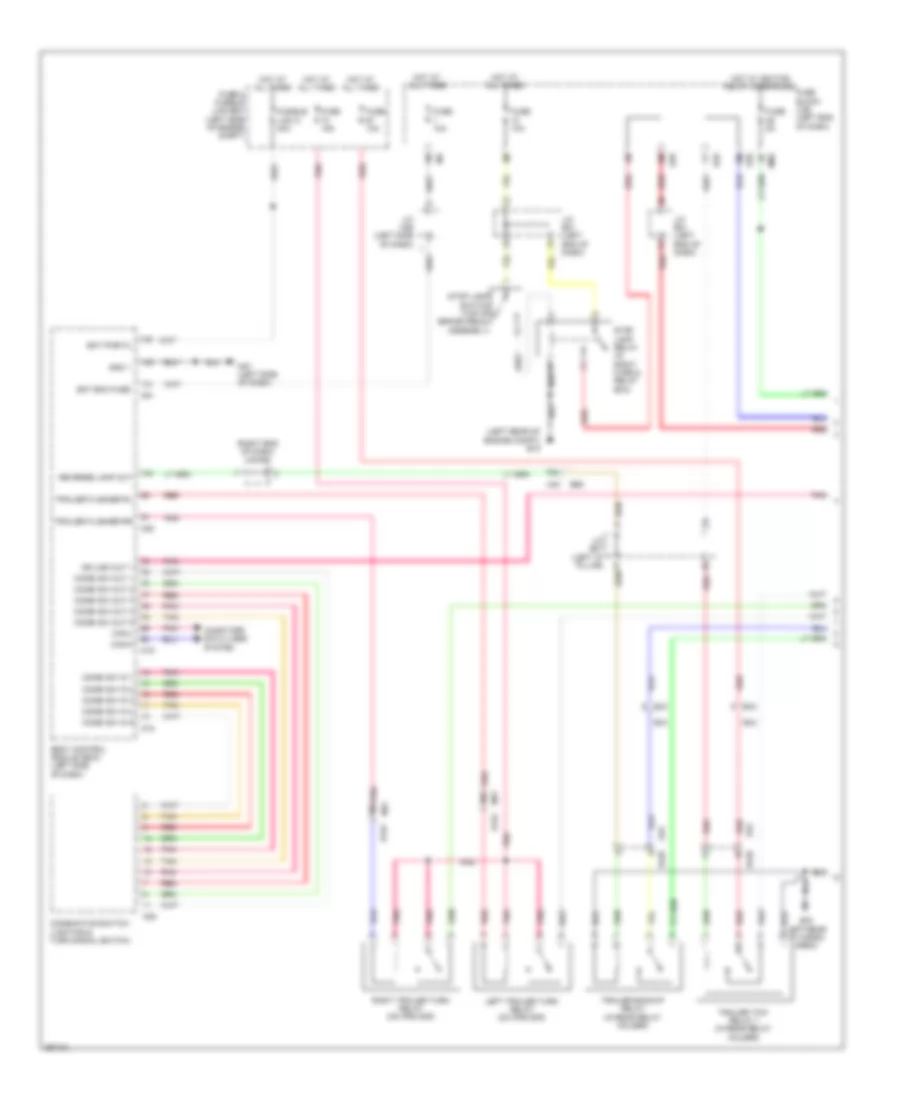 Trailer Tow Wiring Diagram (1 of 2) for Nissan Pathfinder S 2013