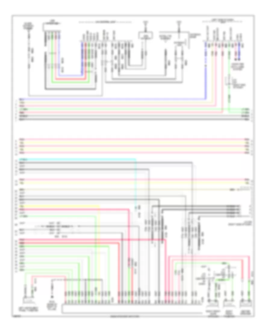 Navigation Wiring Diagram (3 of 6) for Nissan Pathfinder S 2013