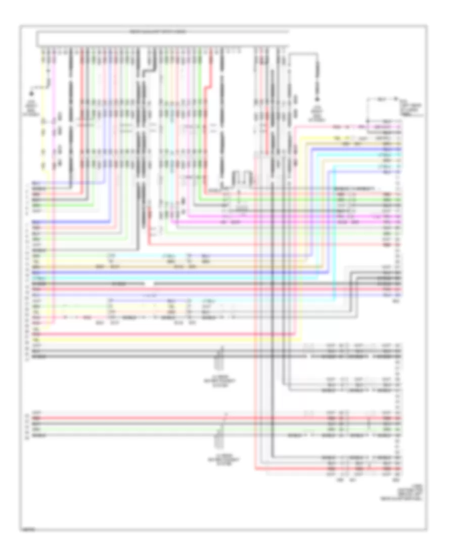 Navigation Wiring Diagram (6 of 6) for Nissan Pathfinder S 2013