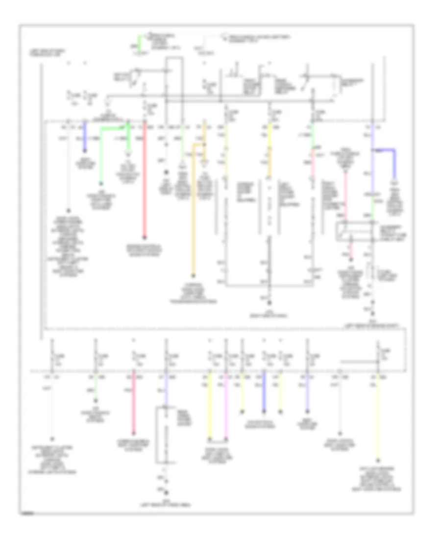 Power Distribution Wiring Diagram (2 of 4) for Nissan Pathfinder S 2013