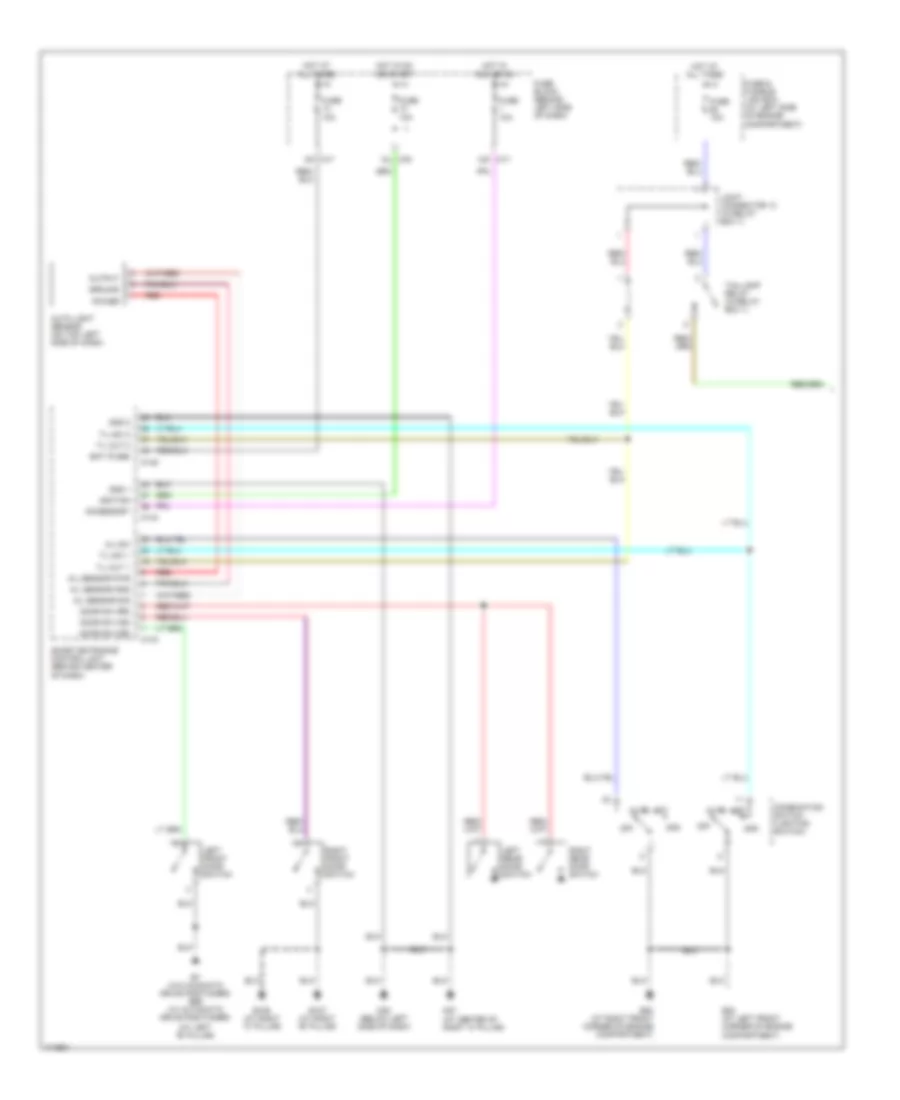 Instrument Illumination Wiring Diagram (1 of 2) for Nissan Maxima GXE 2003