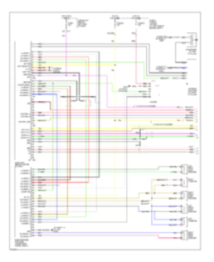 Radio Wiring Diagram Bose 1 of 2 for Nissan Maxima GXE 2003