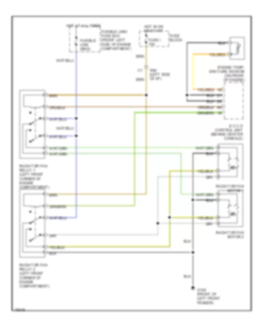 Cooling Fan Wiring Diagram for Nissan Axxess XE 1990
