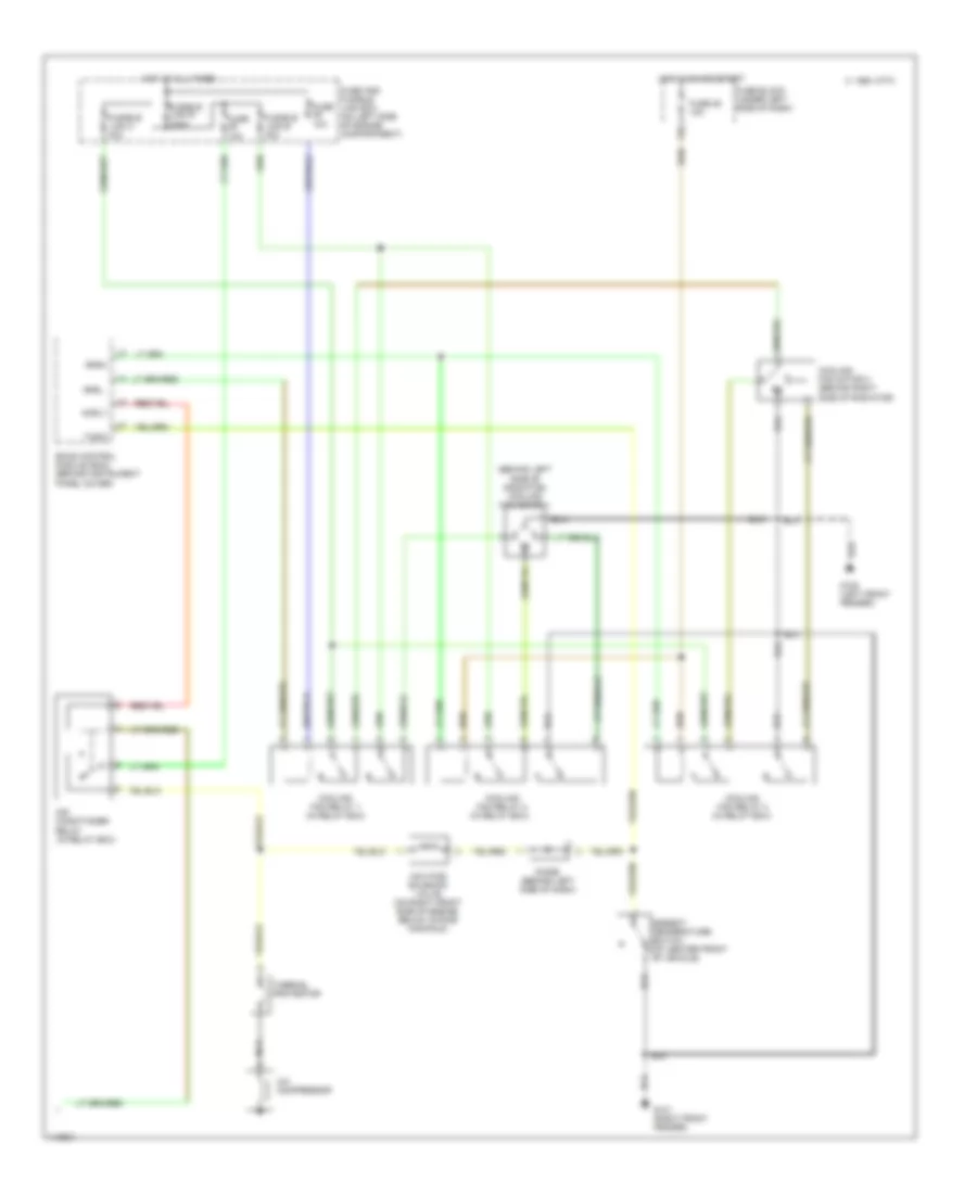 Manual A C Wiring Diagram 2 of 2 for Nissan Altima GLE 1999