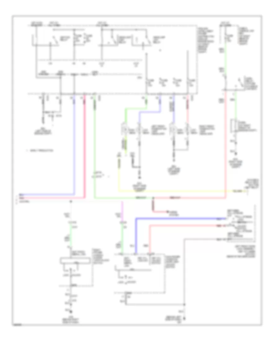 Forced Entry Wiring Diagram (2 of 2) for Nissan Armada Platinum 2011