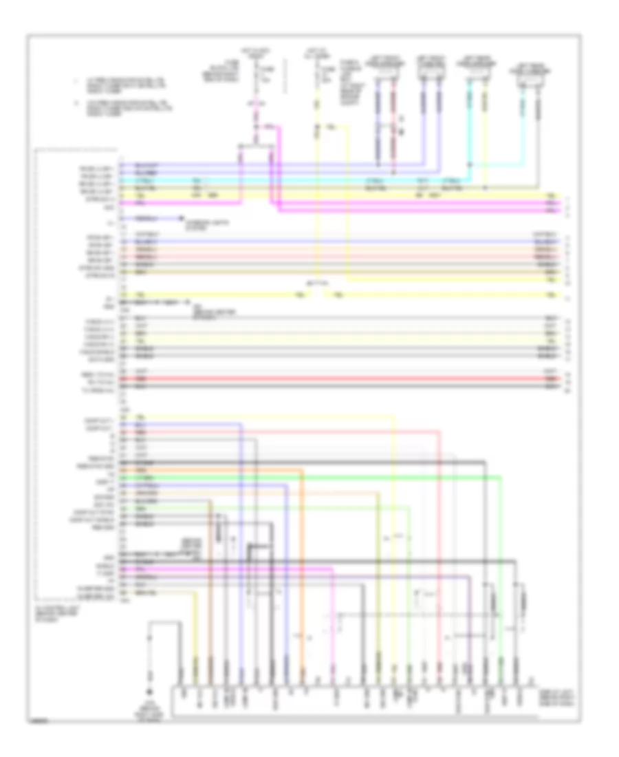 Base Radio Wiring Diagram 1 of 3 for Nissan Armada Platinum 2011