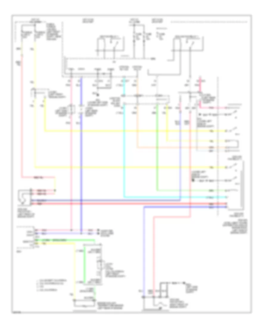 Cooling Fan Wiring Diagram Except Hybrid for Nissan Altima 2009