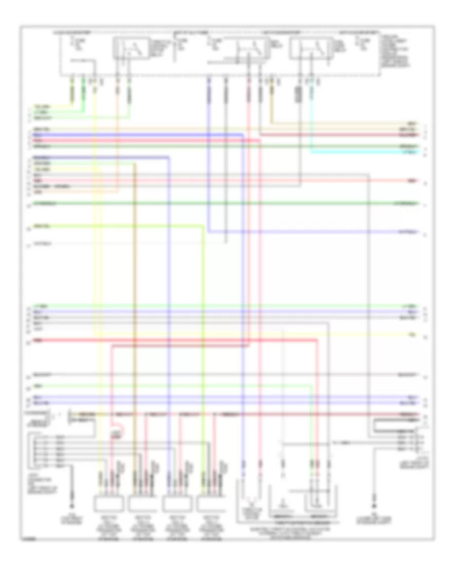 2.5L, Engine Performance Wiring Diagram, Except California Except Hybrid (2 of 4) for Nissan Altima 2009