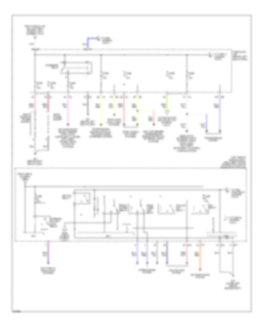 Power Distribution Wiring Diagram, Except Hybrid (2 of 3) for Nissan Altima 2009