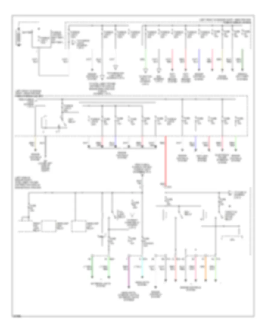 Power Distribution Wiring Diagram, Hybrid (1 of 3) for Nissan Altima 2009