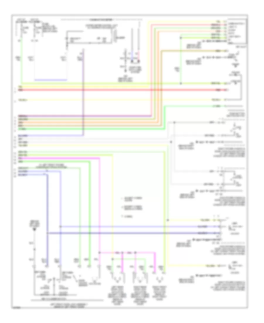 Power Door Locks Wiring Diagram, without Intelligent Key Unit (3 of 3) for Nissan Altima 2009