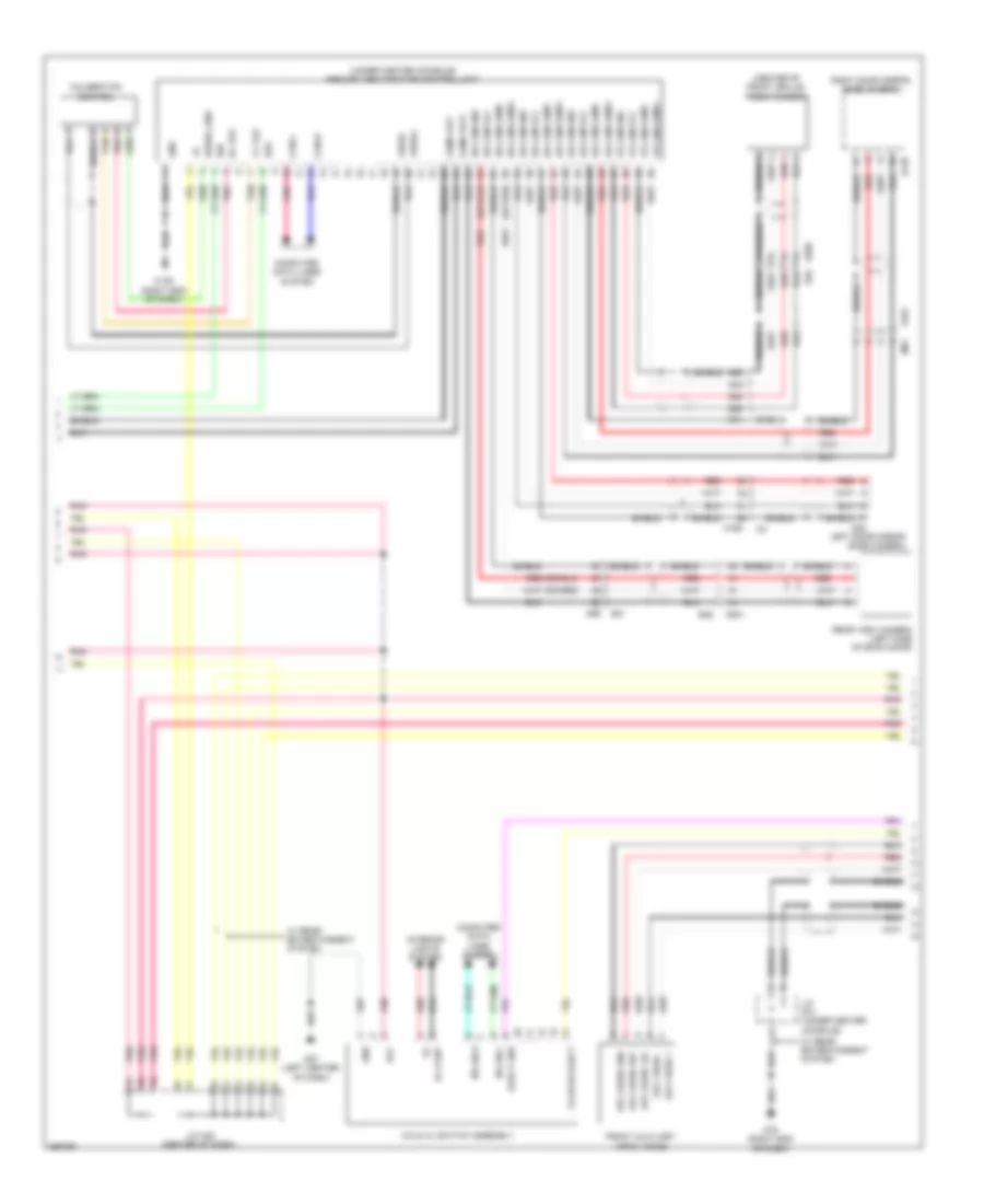 Navigation Wiring Diagram (4 of 6) for Nissan Pathfinder SL 2013