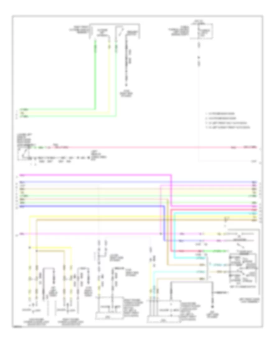 Power Door Locks Wiring Diagram (2 of 3) for Nissan Pathfinder SL 2013