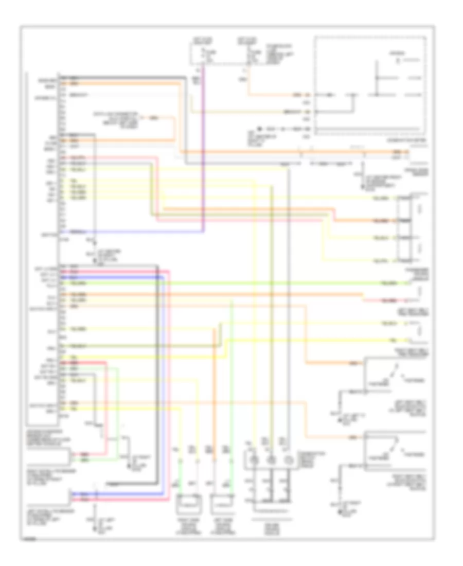 Supplemental Restraints Wiring Diagram for Nissan Maxima SE 2003