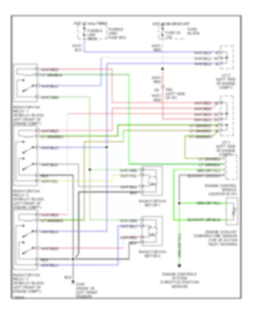 Cooling Fan Wiring Diagram for Nissan Maxima GXE 1990