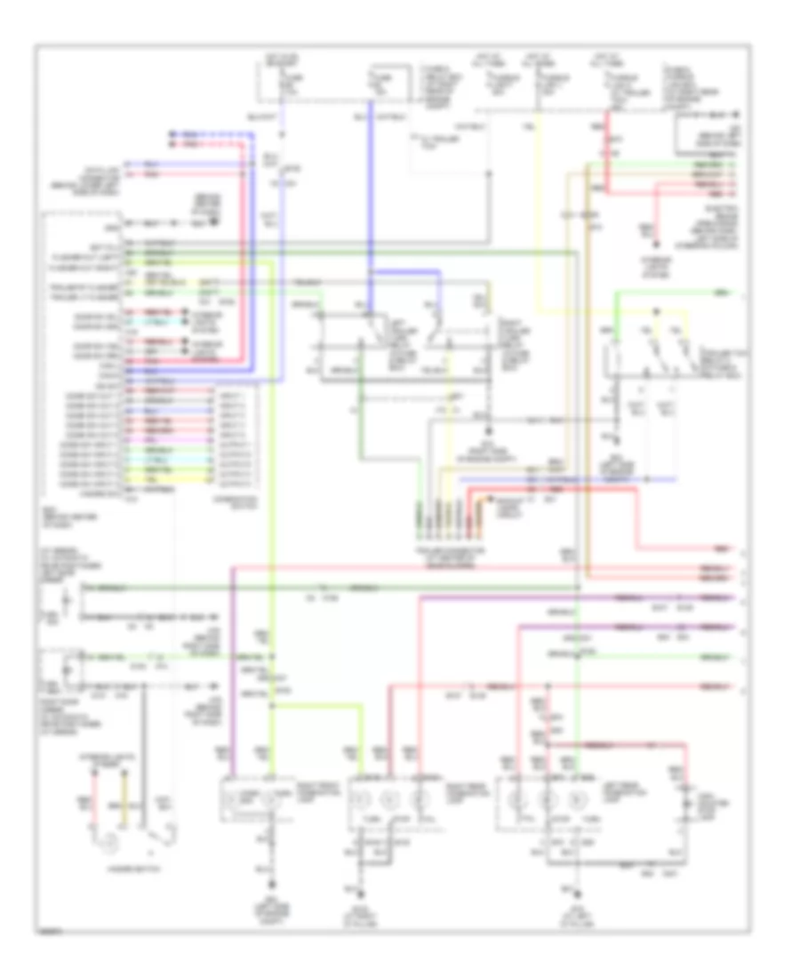 Exterior Lamps  Trailer Connector Wiring Diagram 1 of 2 for Nissan Armada SL 2011