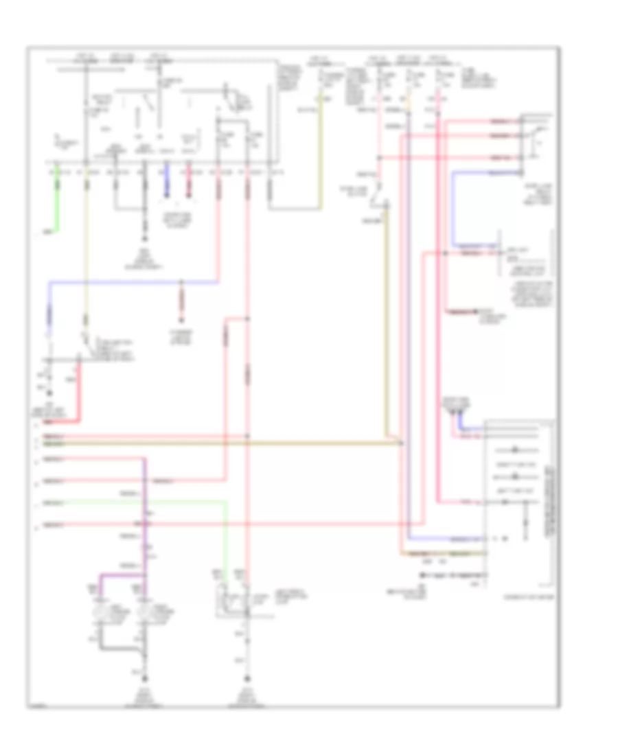 Exterior Lamps  Trailer Connector Wiring Diagram 2 of 2 for Nissan Armada SL 2011