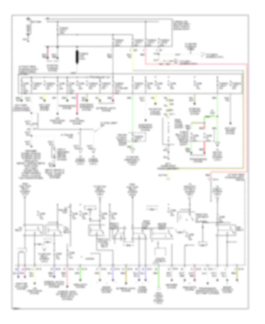 Power Distribution Wiring Diagram 1 of 2 for Nissan Armada SL 2011