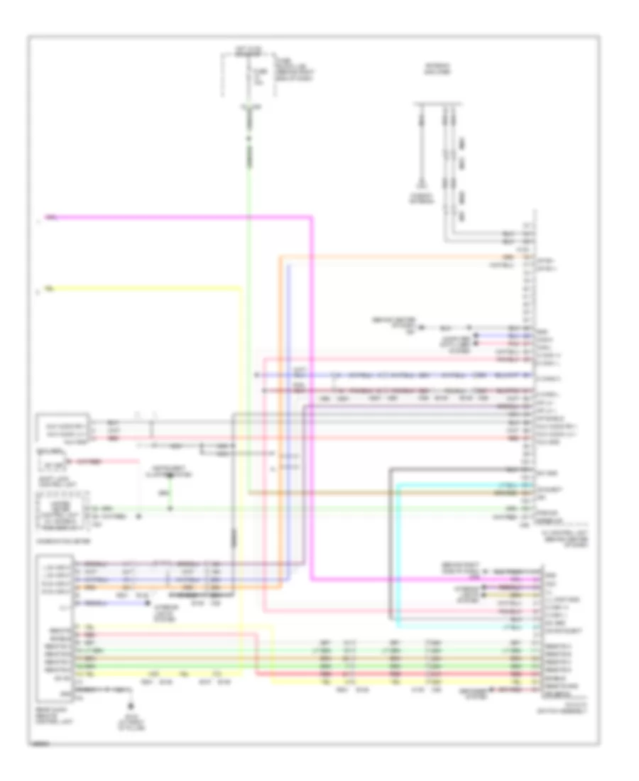 Base Radio Wiring Diagram 3 of 3 for Nissan Armada SL 2011