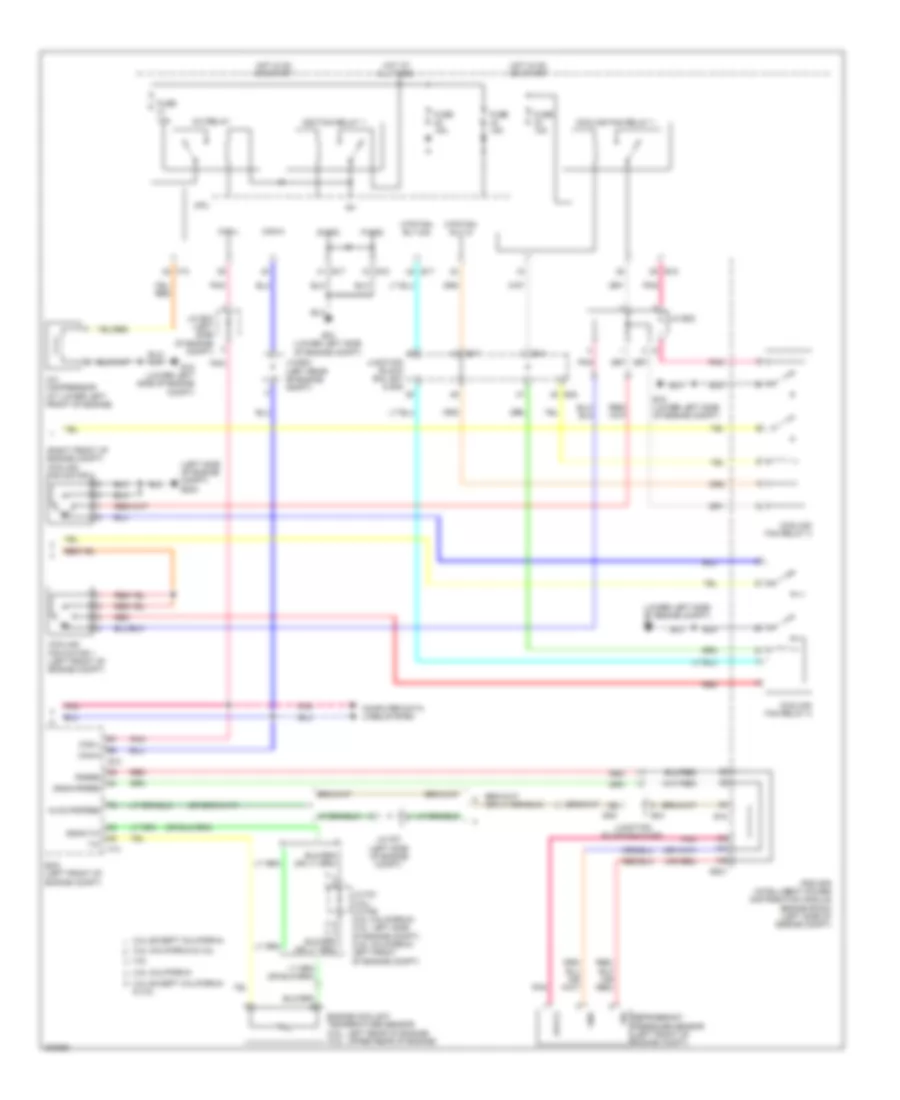 Manual AC Wiring Diagram, Except Hybrid (2 of 2) for Nissan Altima Hybrid 2009