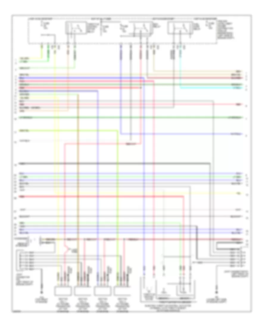 2.5L, Engine Performance Wiring Diagram, California Except Hybrid (2 of 4) for Nissan Altima Hybrid 2009