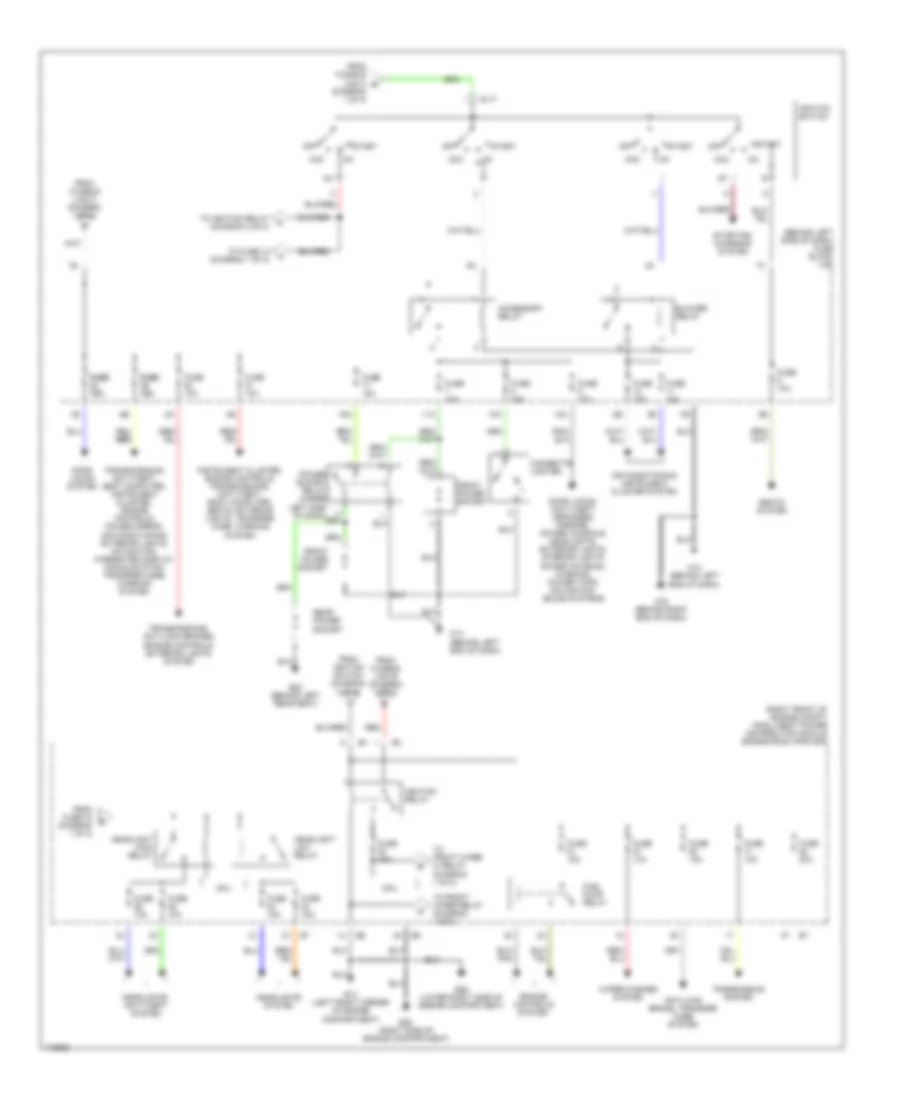 Power Distribution Wiring Diagram (2 of 2) for Nissan Murano SE 2003
