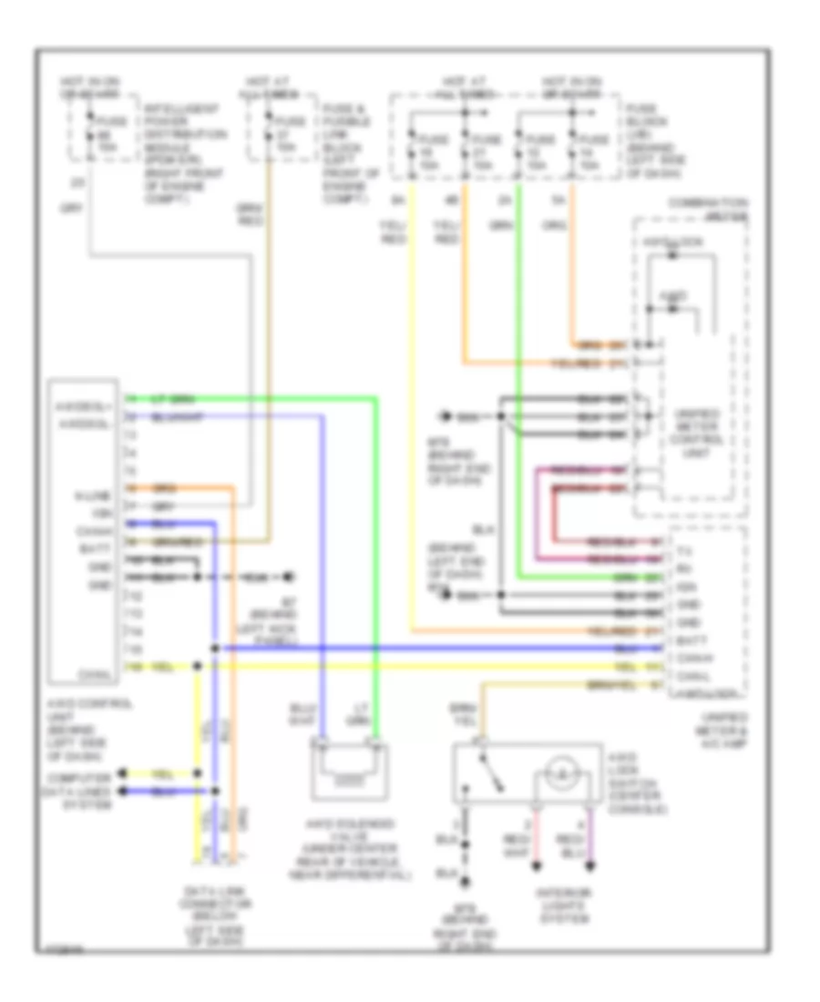 AWD Wiring Diagram for Nissan Murano SE 2003
