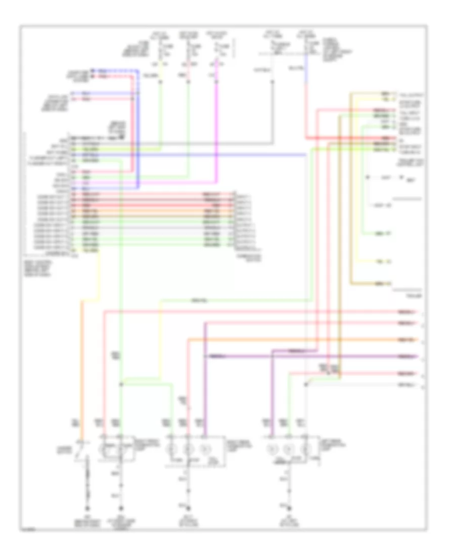 Exterior Lamps Wiring Diagram 1 of 2 for Nissan Quest 2006