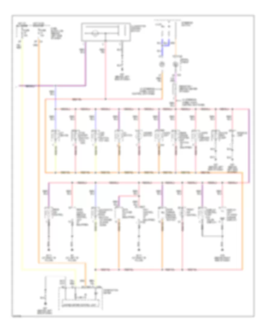 Instrument Illumination Wiring Diagram 2 of 2 for Nissan Quest 2006
