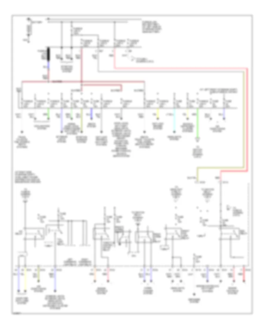Power Distribution Wiring Diagram 1 of 2 for Nissan Quest 2006