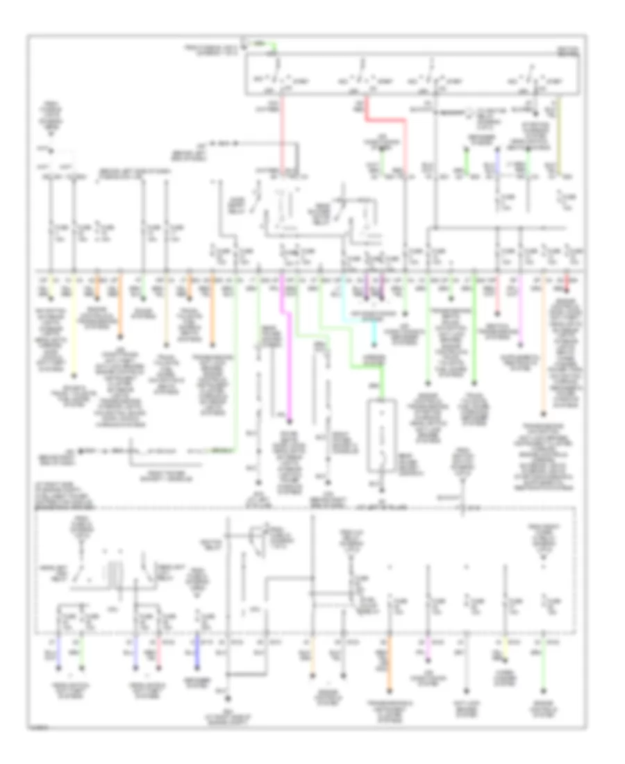 Power Distribution Wiring Diagram 2 of 2 for Nissan Quest 2006