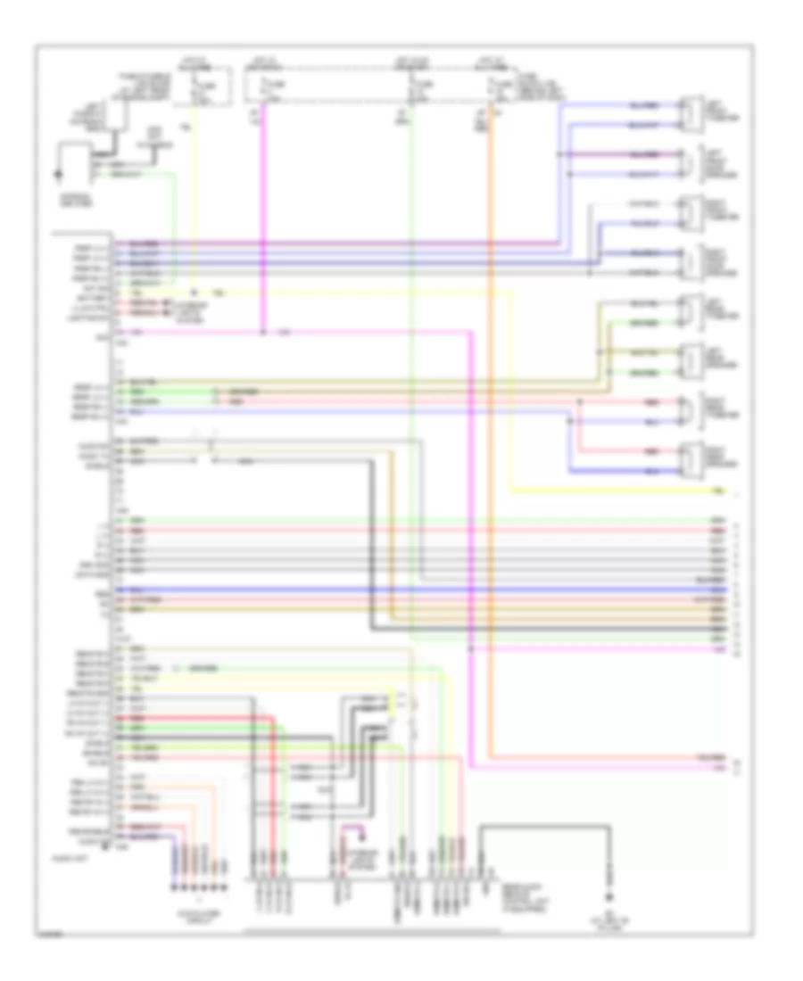 Mid-Line Radio Wiring Diagram (1 of 3) for Nissan Quest 2006
