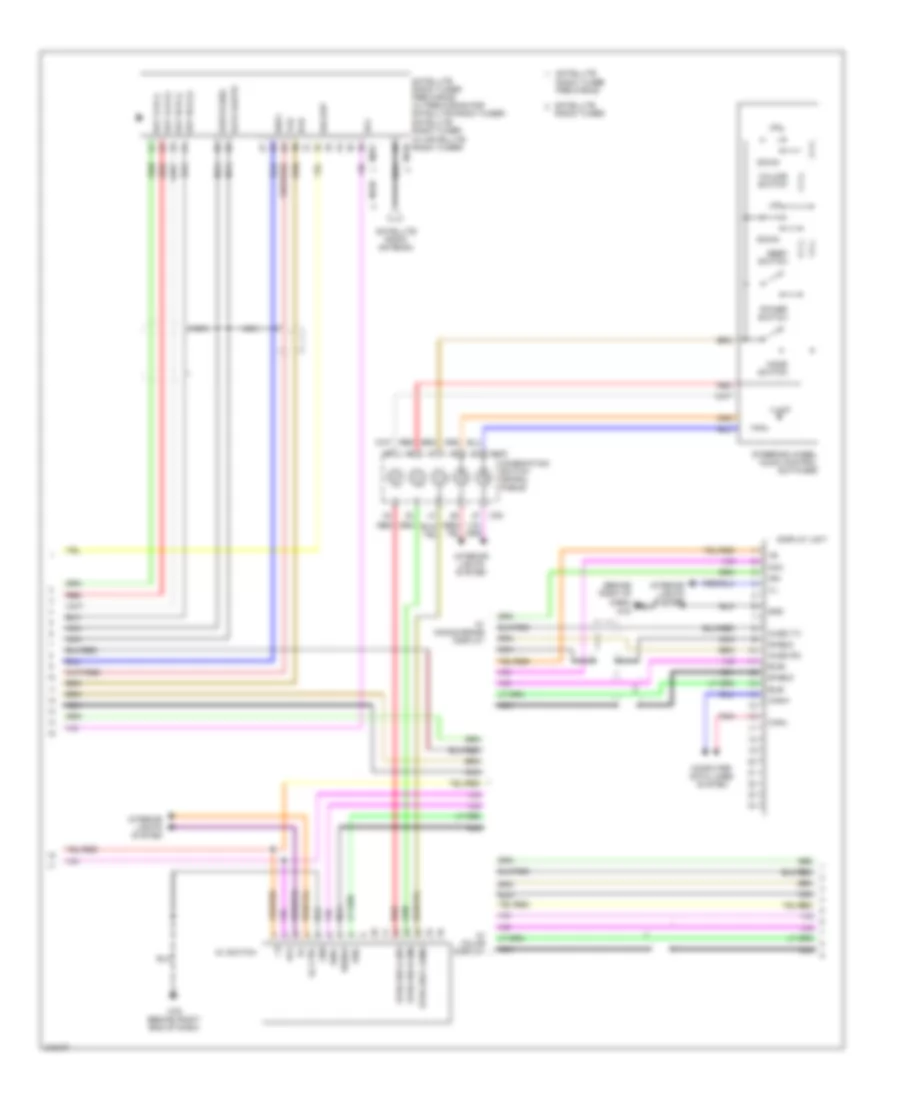 Mid-Line Radio Wiring Diagram (2 of 3) for Nissan Quest 2006