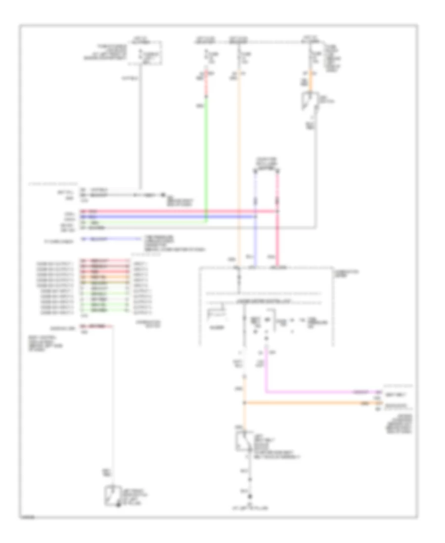 Warning Systems Wiring Diagram for Nissan Quest 2006