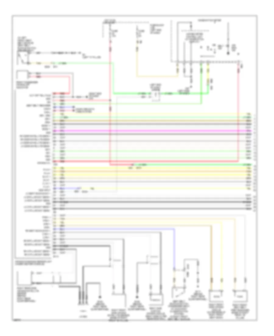 Supplemental Restraints Wiring Diagram 1 of 2 for Nissan Pathfinder SV 2013