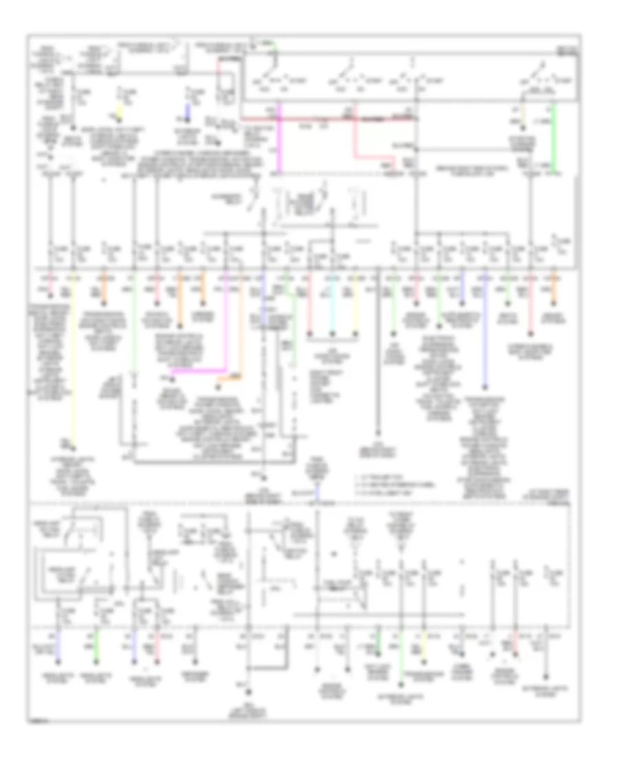 Power Distribution Wiring Diagram (2 of 2) for Nissan Armada SV 2011