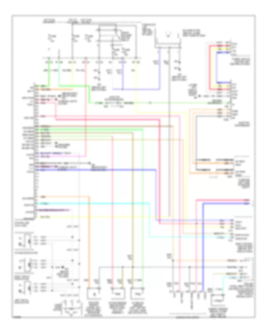 Automatic AC Wiring Diagram, Hybrid (1 of 2) for Nissan Altima S 2009