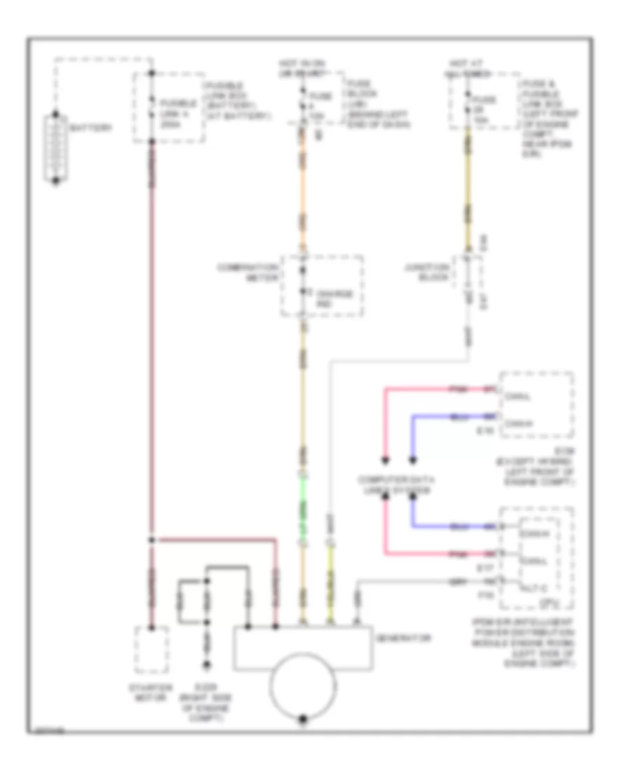 Charging Wiring Diagram for Nissan Altima S 2009