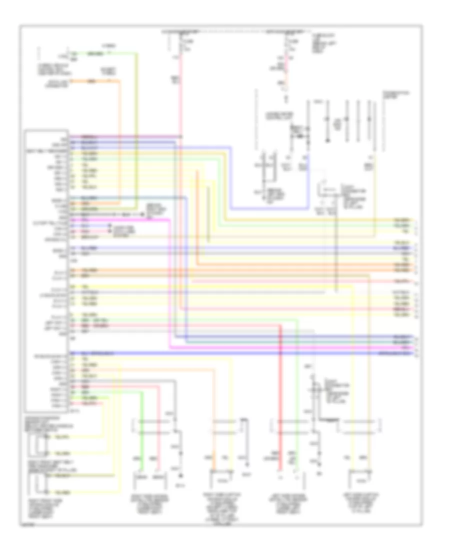 Supplemental Restraints Wiring Diagram 1 of 2 for Nissan Altima S 2009