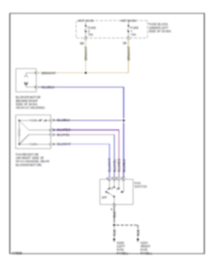 Heater Wiring Diagram for Nissan Altima XE 1999