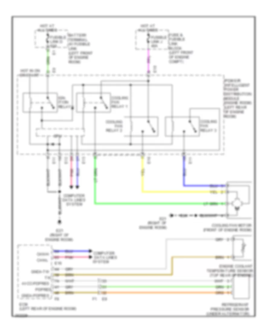 Cooling Fan Wiring Diagram for Nissan Cube 2011