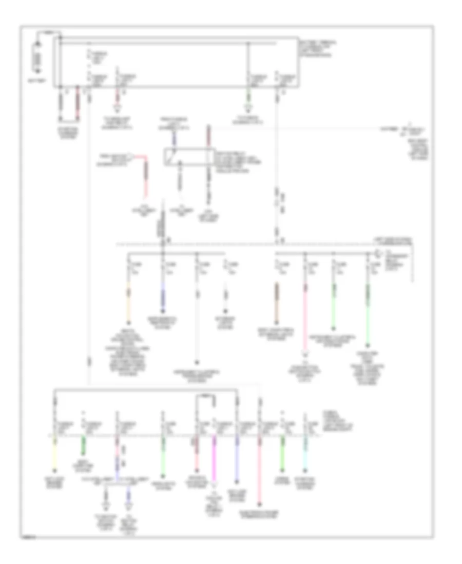 Power Distribution Wiring Diagram 1 of 3 for Nissan Cube 2011