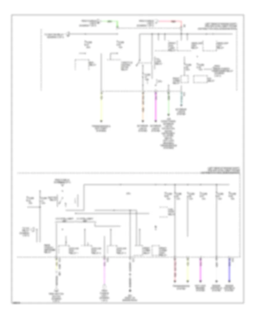 Power Distribution Wiring Diagram 3 of 3 for Nissan Cube 2011