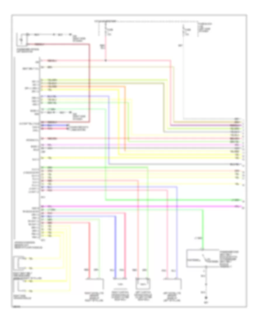 Supplemental Restraints Wiring Diagram 1 of 2 for Nissan Cube 2011